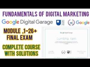 Google Digital Garage Final Exam Answers Google Digital