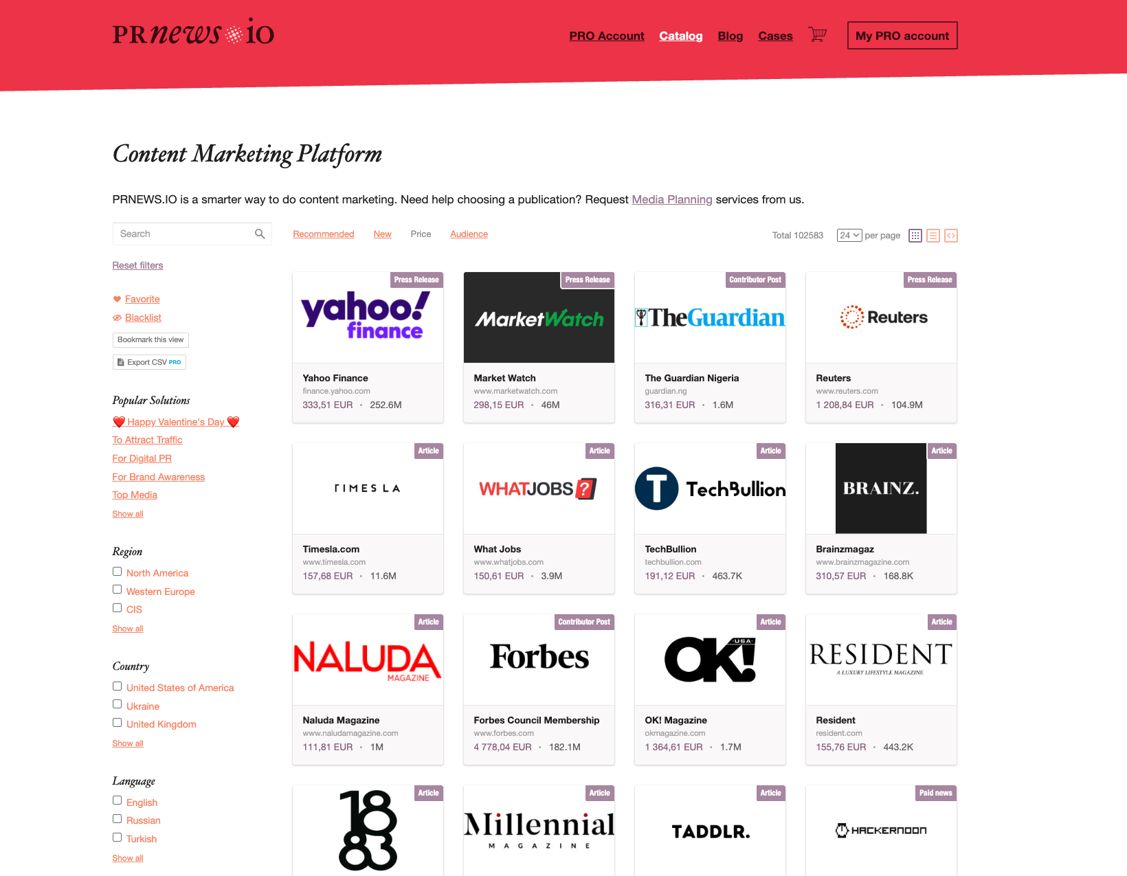 PRnews press coverage