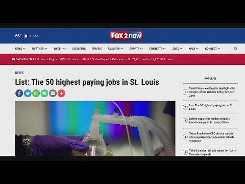 List: The 50 highest paying jobs in St. Louis