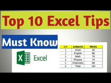 Top 10 Excel Tips And Tricks 