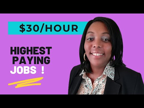 Highest Paying Jobs| Work From Home Jobs Hiring Now