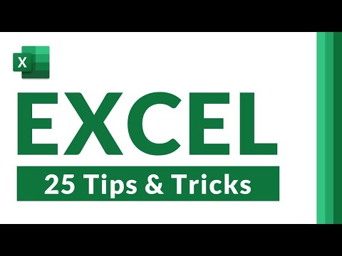 Top 25 Microsoft Excel Tips and Tricks for 2021 // NEW features, hidden gems and time-saving tips