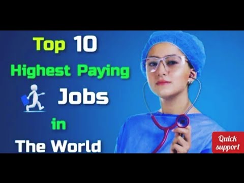 top 10 highest paying job in the world