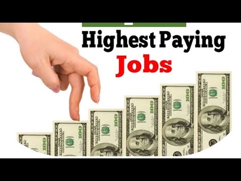 Highest Paying Jobs /High salary paying jobs