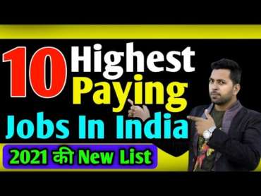 top 10 best highest salary jobs in india