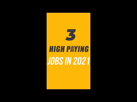 3 Highest Paying Jobs in 2021 #shorts