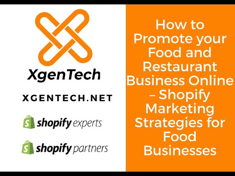 #shopify #marketing#acquisition How to Promote your Restaurant Online – Shopify Marketing Strategies