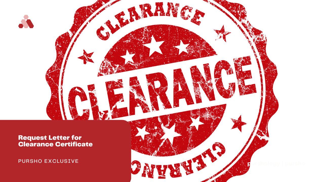 Request Letter for Clearance Certificate